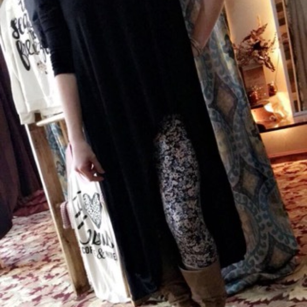 No So Basic Black Hi-Lo T-Shirt Tunic